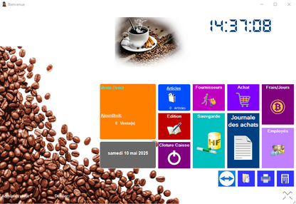 برنامج تسيير المقهى ( نسخة الهاتف المحمول عند الطلب )